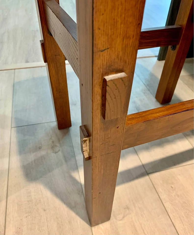 DOT Furniture Wooden Barstools (24" Height) - Fair Condition