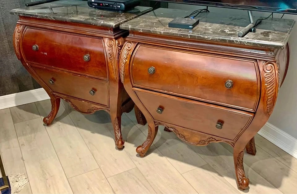 Pair of Vintage Bombay Company Nightstands / Chests