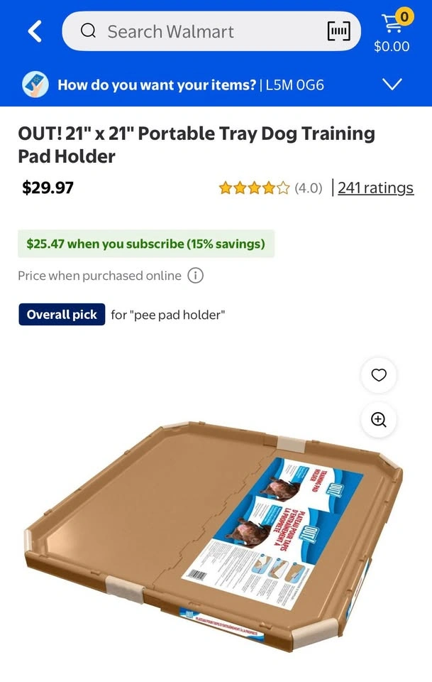 Puppy training pee pad holder - photo 4