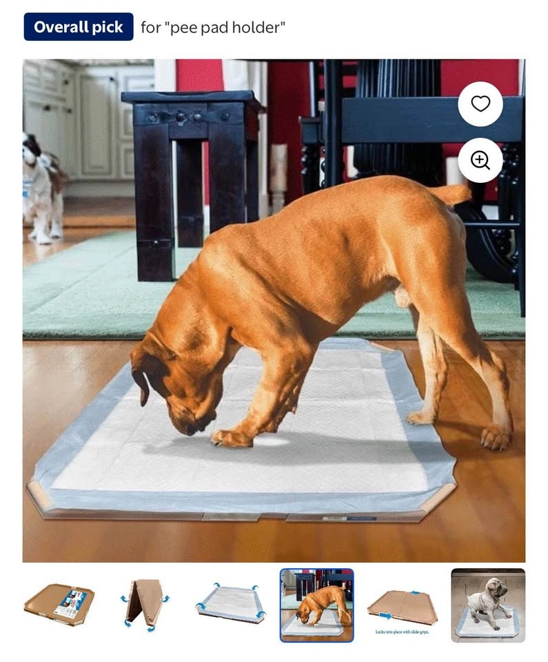 Puppy training pee pad holder - photo 5