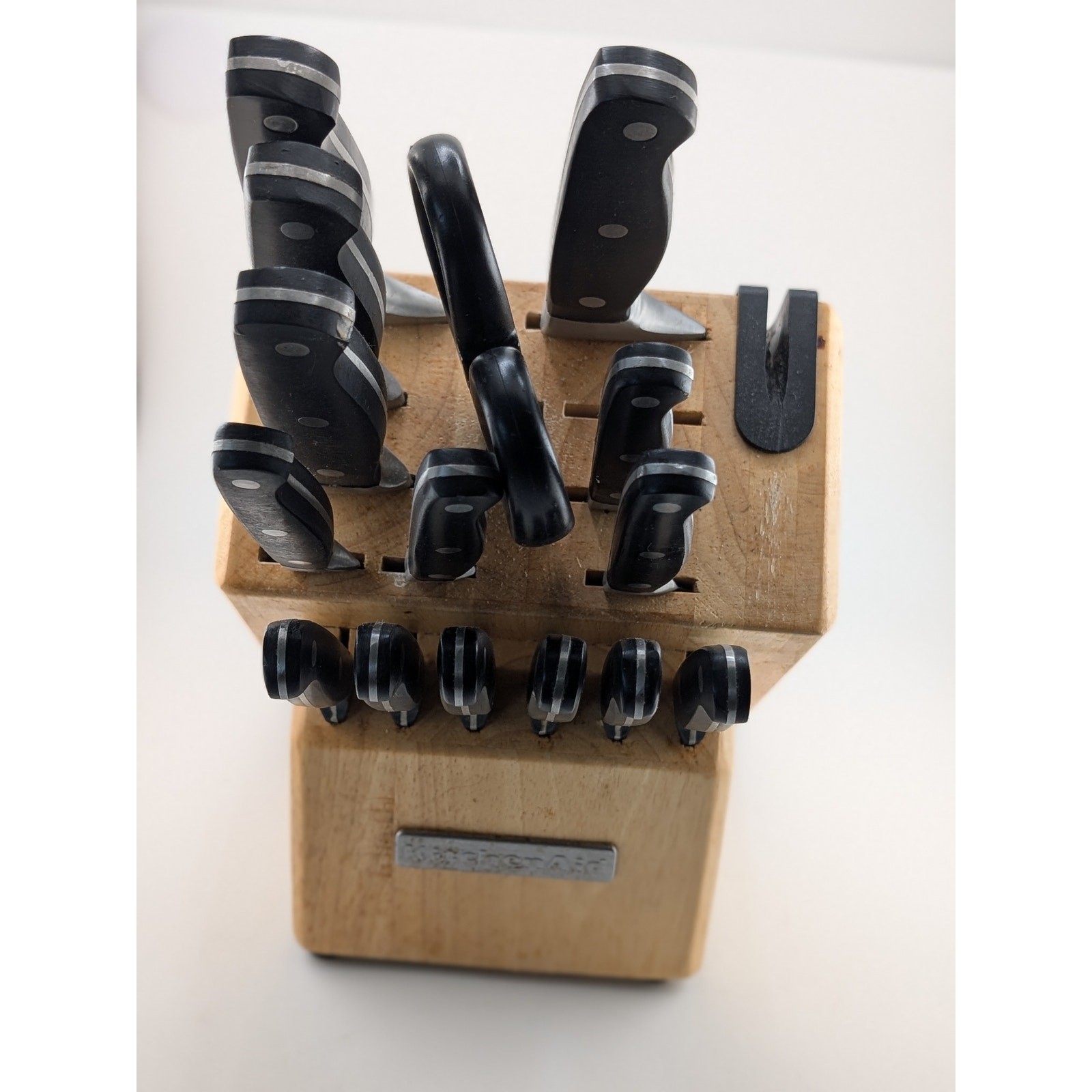 KitchenAid Knife Set with Wood Block Stainless Steel