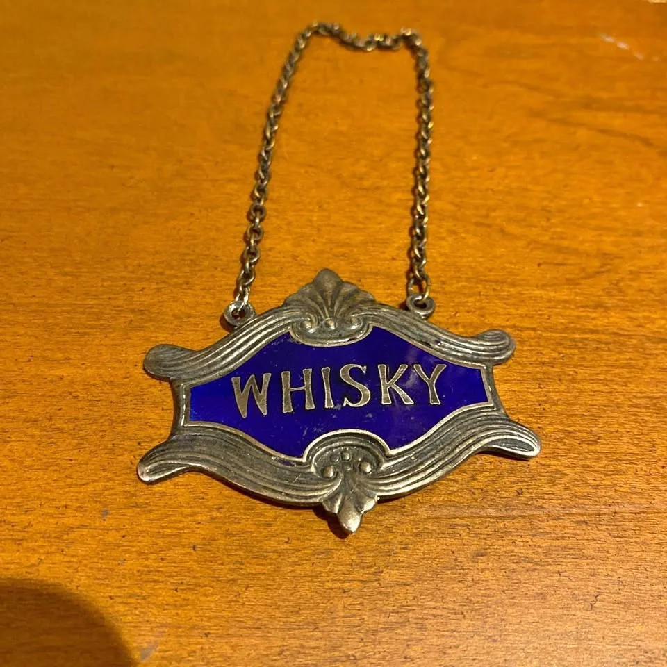 Antique Whiskey Decanter Label thumbnail
