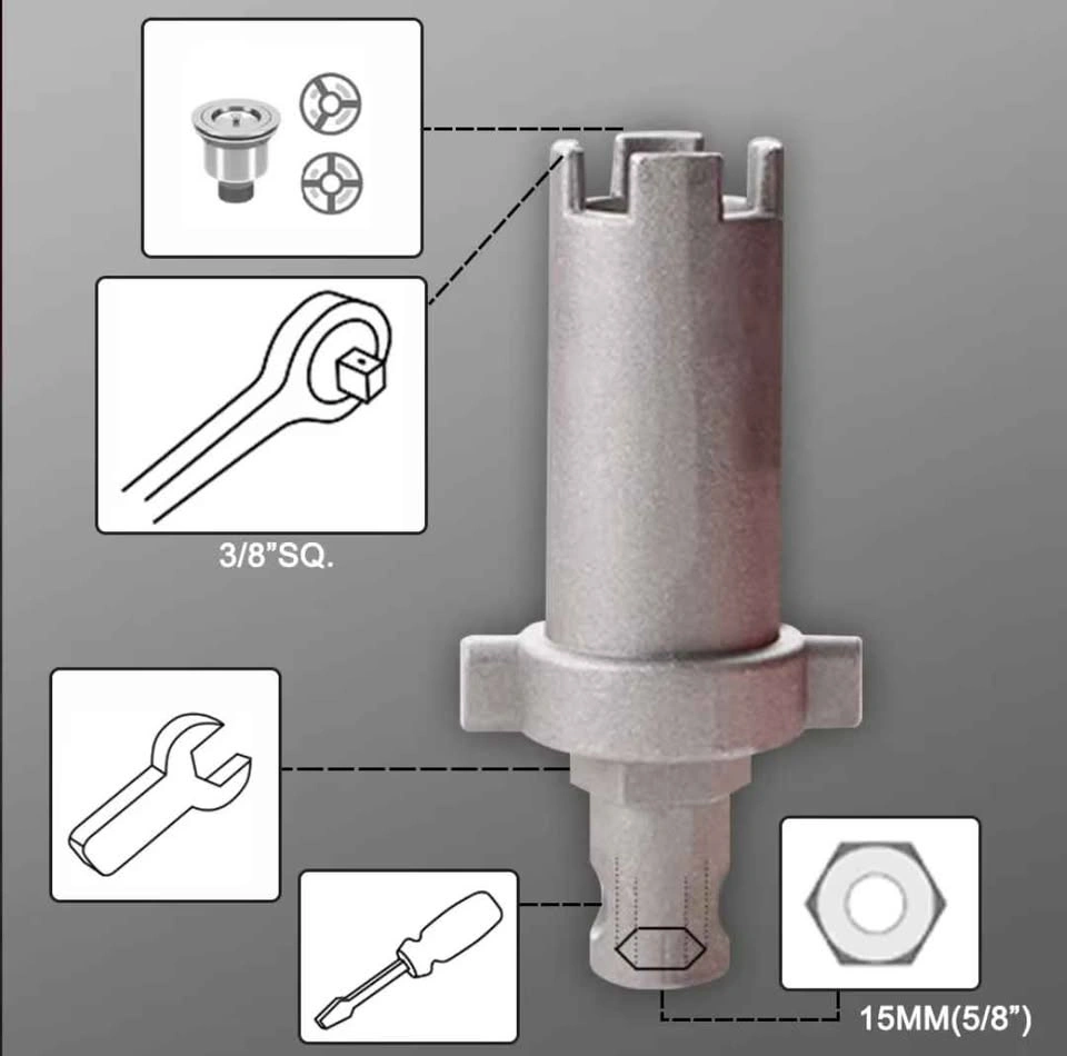 14 in 1 Multi-purpose Faucet Sink Installer Repair Wrench - photo 5
