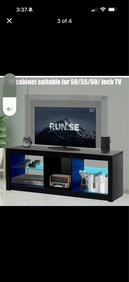 Black TV Stand - photo 4
