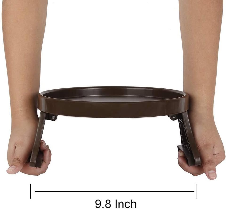 Sofa Arm Clip Tray, Side Table for Remote Controls/Drinks - photo 5