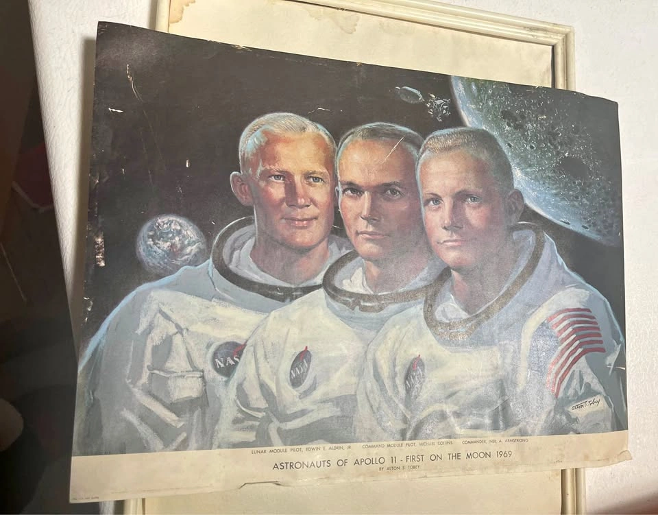 Astronauts of Apollo 11 - First on the Moon - Print