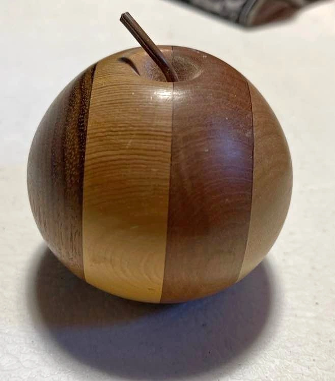 Wooden Apple - Teacher's Gift, Decor, or Paperweight