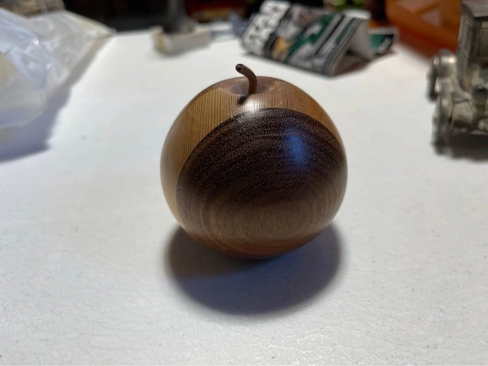 Wooden Apple - Teacher's Gift, Decor, or Paperweight - photo 4