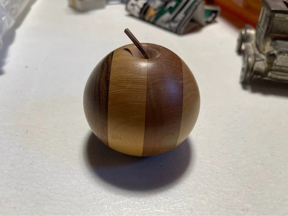 Wooden Apple - Teacher's Gift, Decor, or Paperweight - photo 5