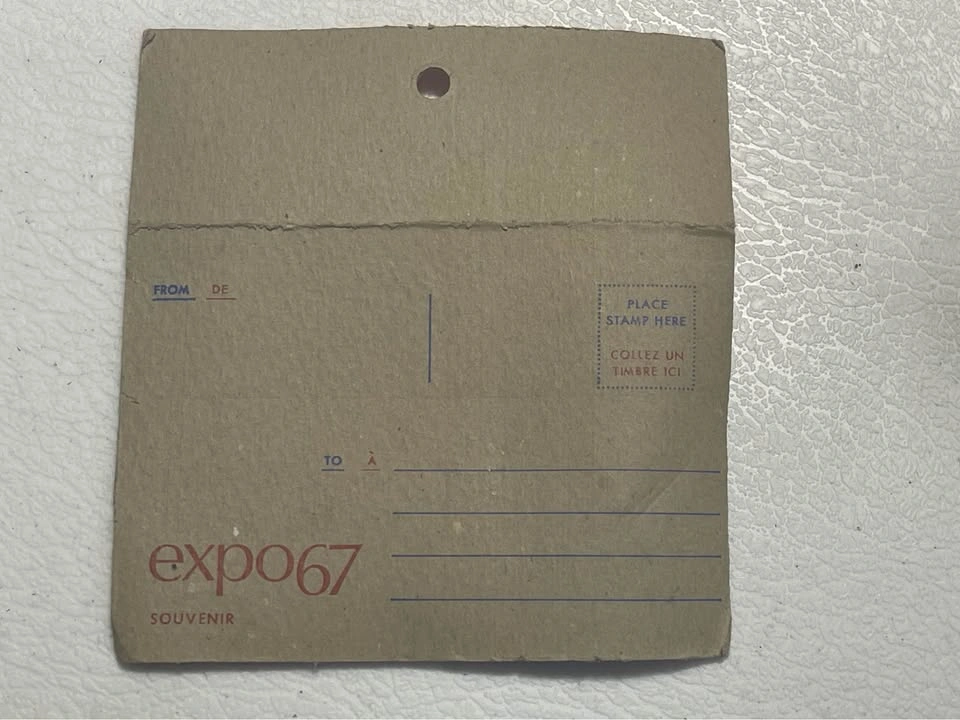 Expo 67 - souvenir mini license plate - photo 2