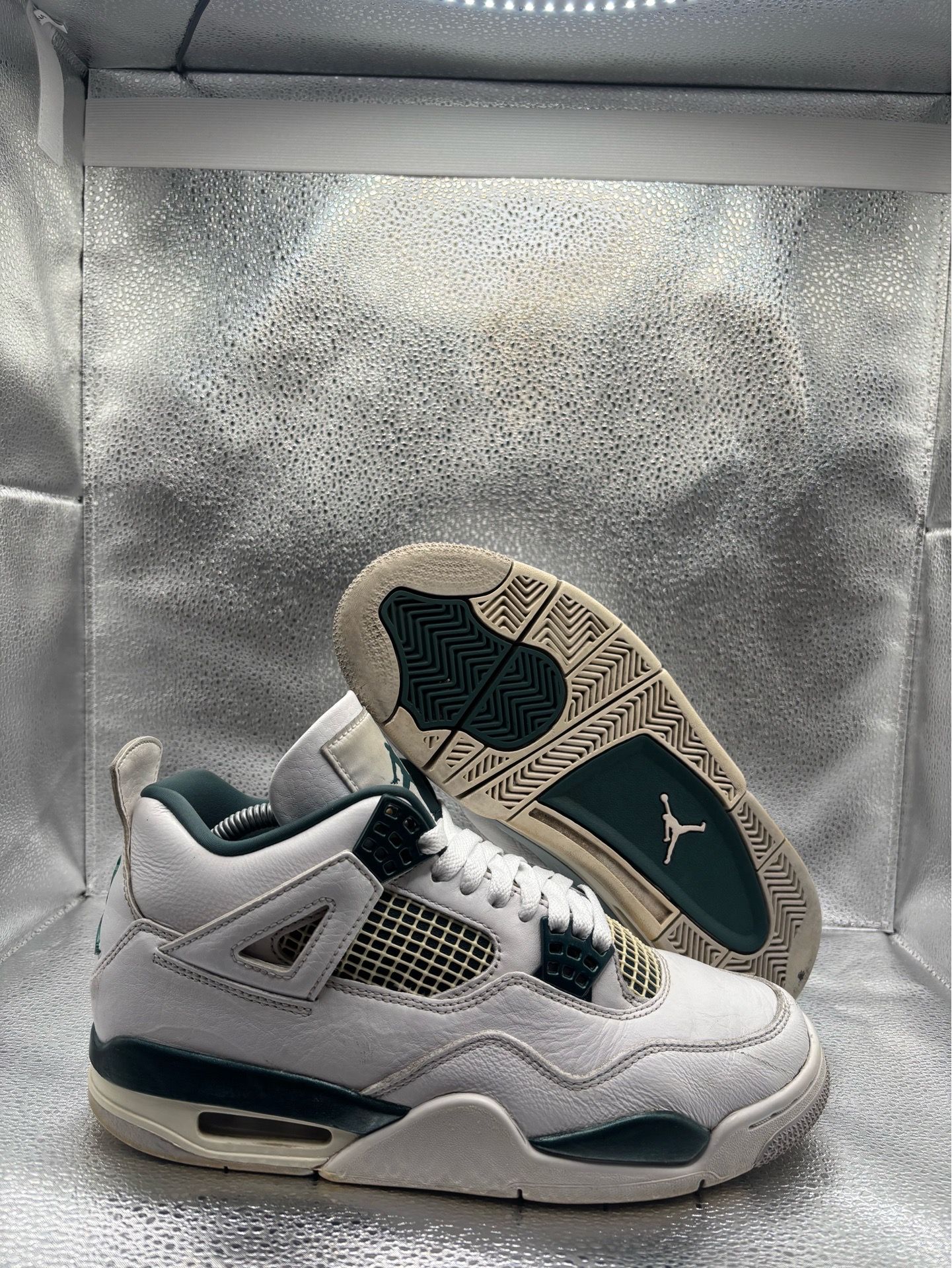 Air jordan 4 oxidized green