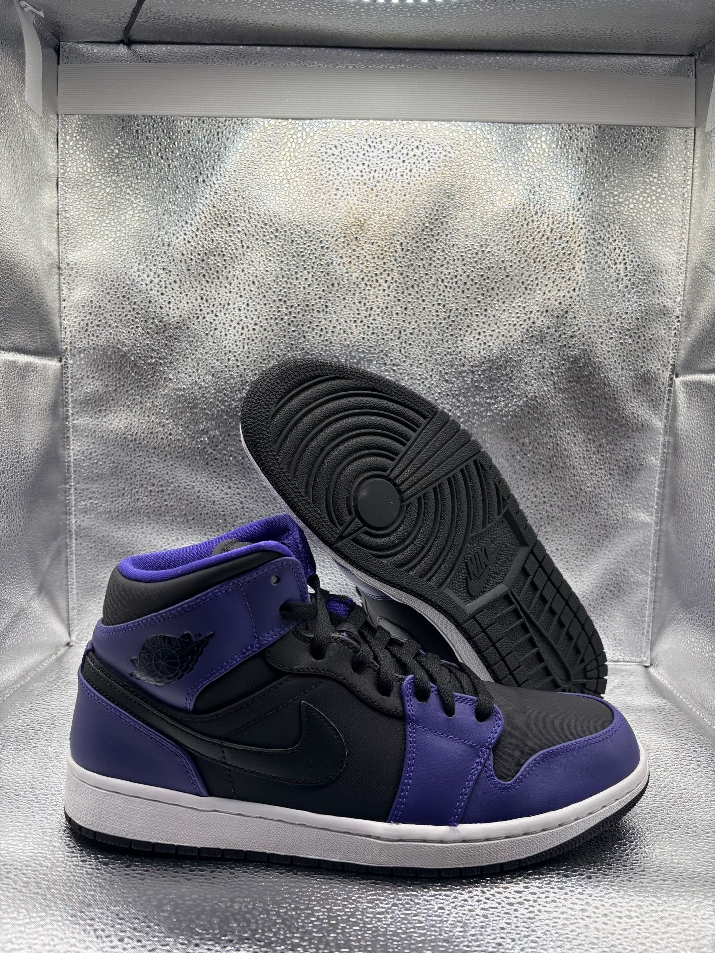 Air Jordan 1 mid black dark concord 2014