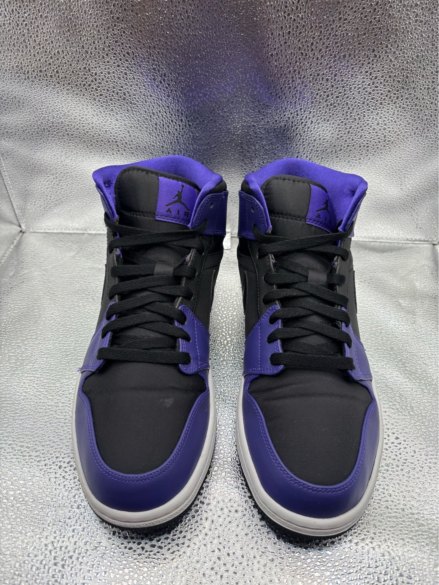 Air Jordan 1 mid black dark concord 2014 - photo 2