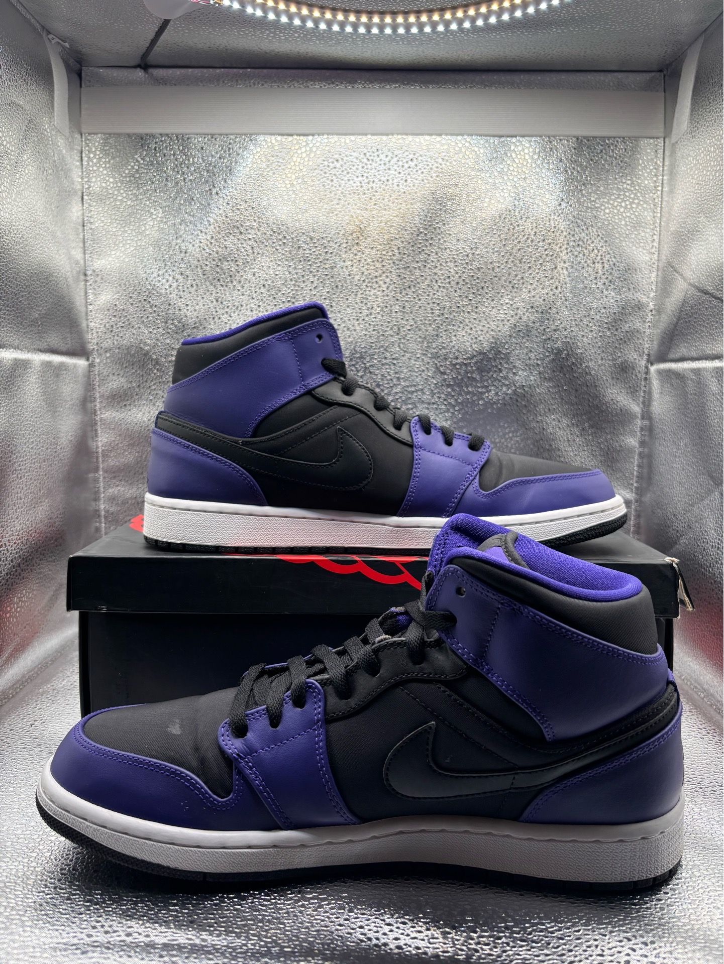 Air Jordan 1 mid black dark concord 2014 - photo 5