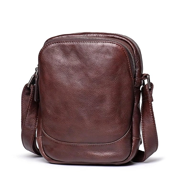 Genuine Leather Passport Sling Bag - Best Father's Day Gift