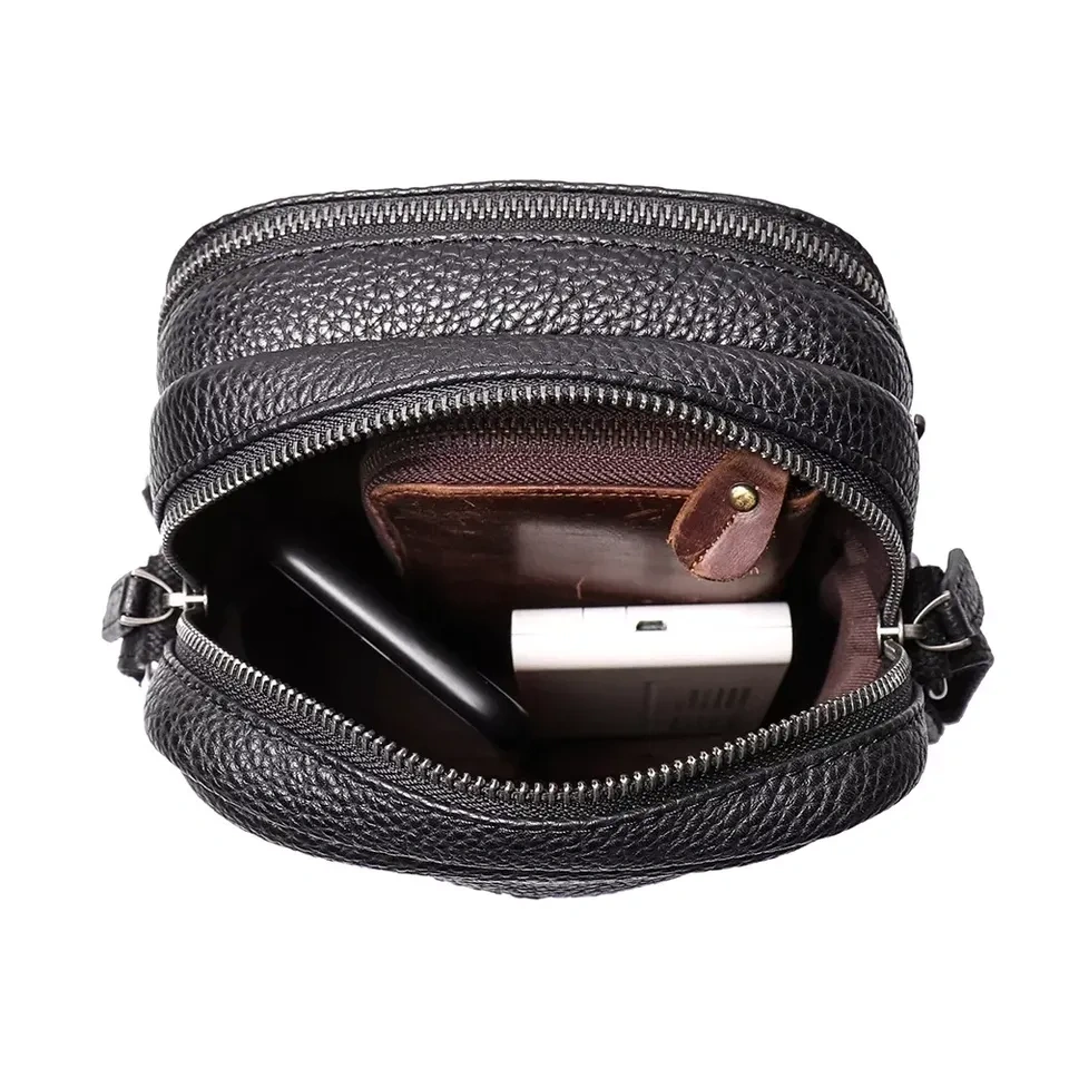 Genuine Leather Passport Sling Bag - Best Father's Day Gift - photo 5