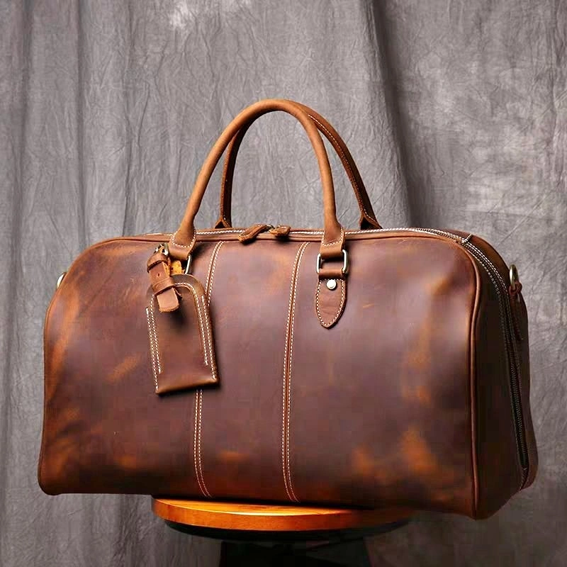 Genuine Leather Duffle Bag - Father's Day Gift