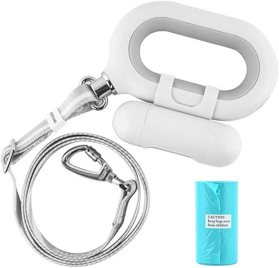 Retractable Pet Leash LED Light Poop Bag Dispenser - photo 4