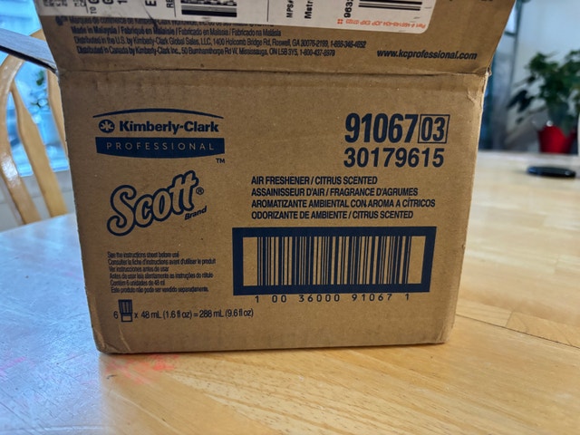 Scott Citrus Scented Air Freshener 6 Pack - photo 2