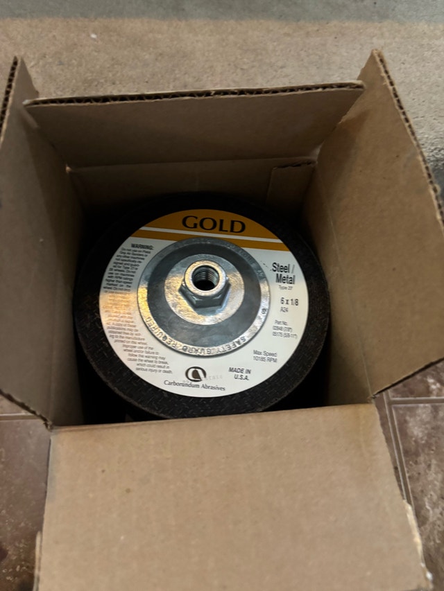 Gold Steel Metal Grinding Wheels 6x1/8 (10 count) - photo 2