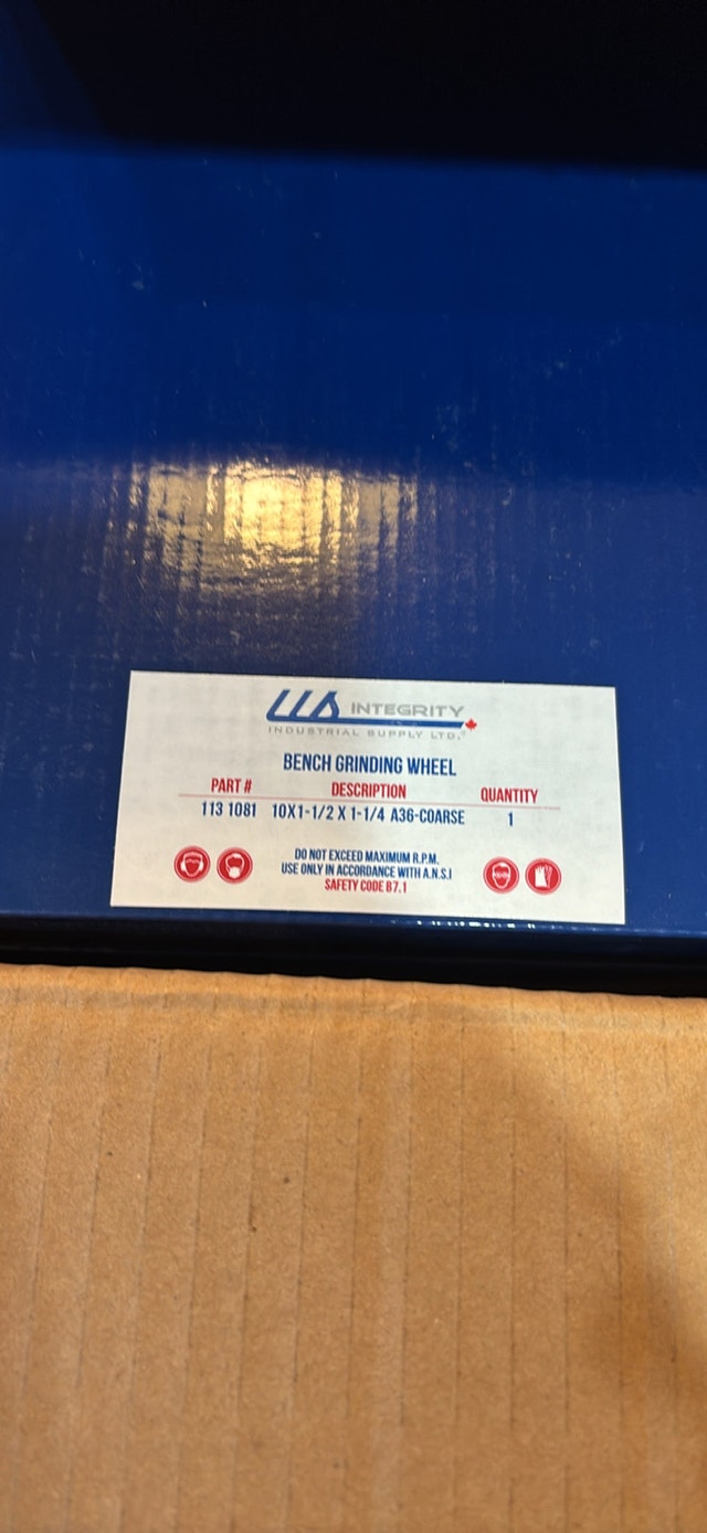 Bench Grinding Wheels 10x1-1/2x1-1/4 A36 Coarse 3 Pack