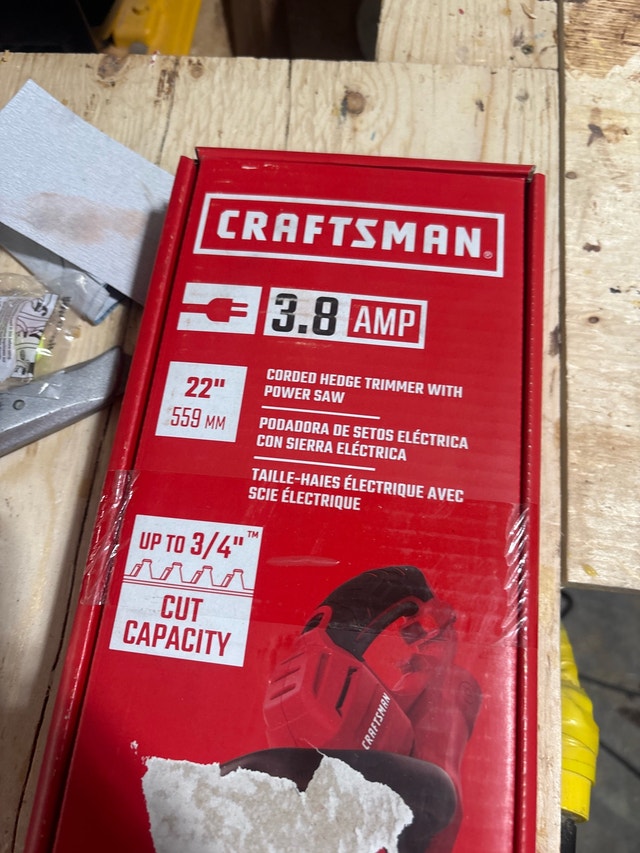 new craftsman corded hedge trimmer with power saw 22” - photo 2