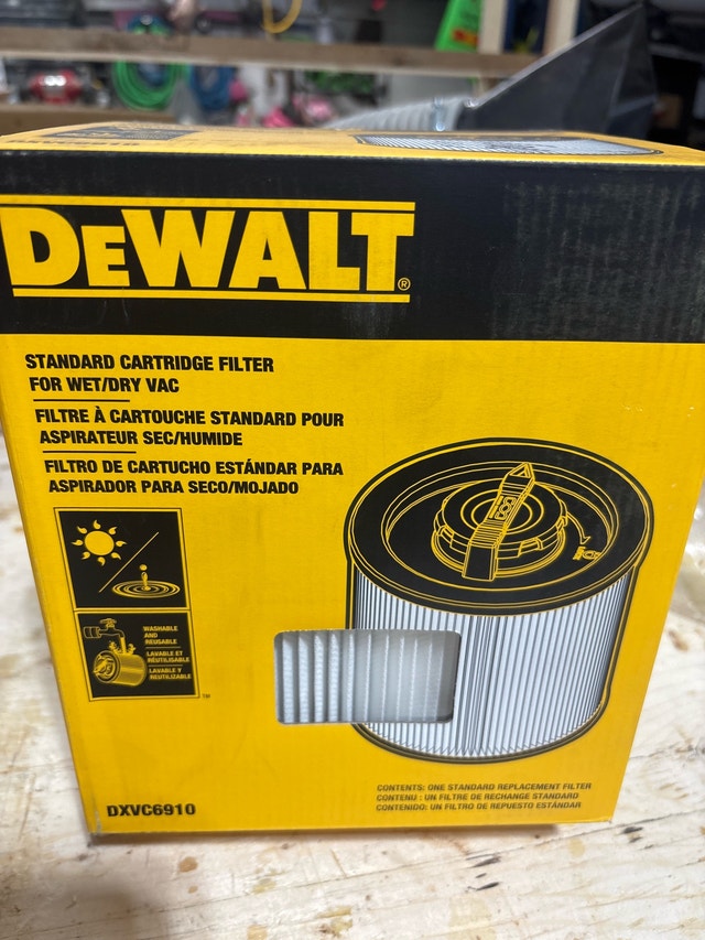 dewalt wet dry vacuum filter