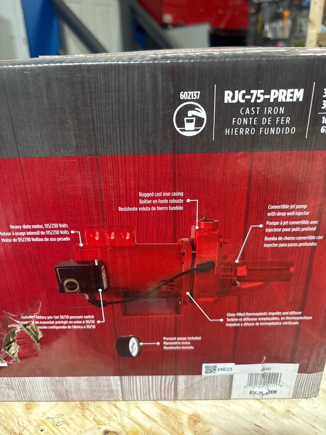 premium convertible jet pump 3/4 hp 16 gpm - photo 4