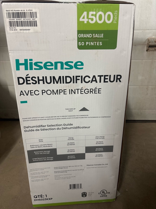 4500sq.ft 50-Pint Dehumidifier with Built-in Pump - photo 3