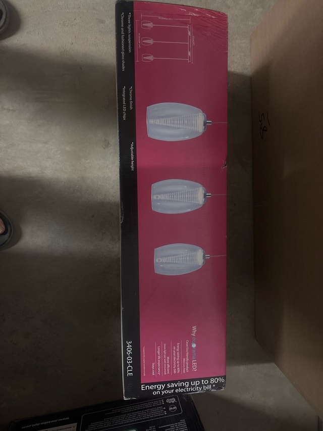 LED Three-Light Suspension Light