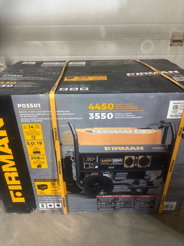 Firman generator 3550-4450 brand new in the box