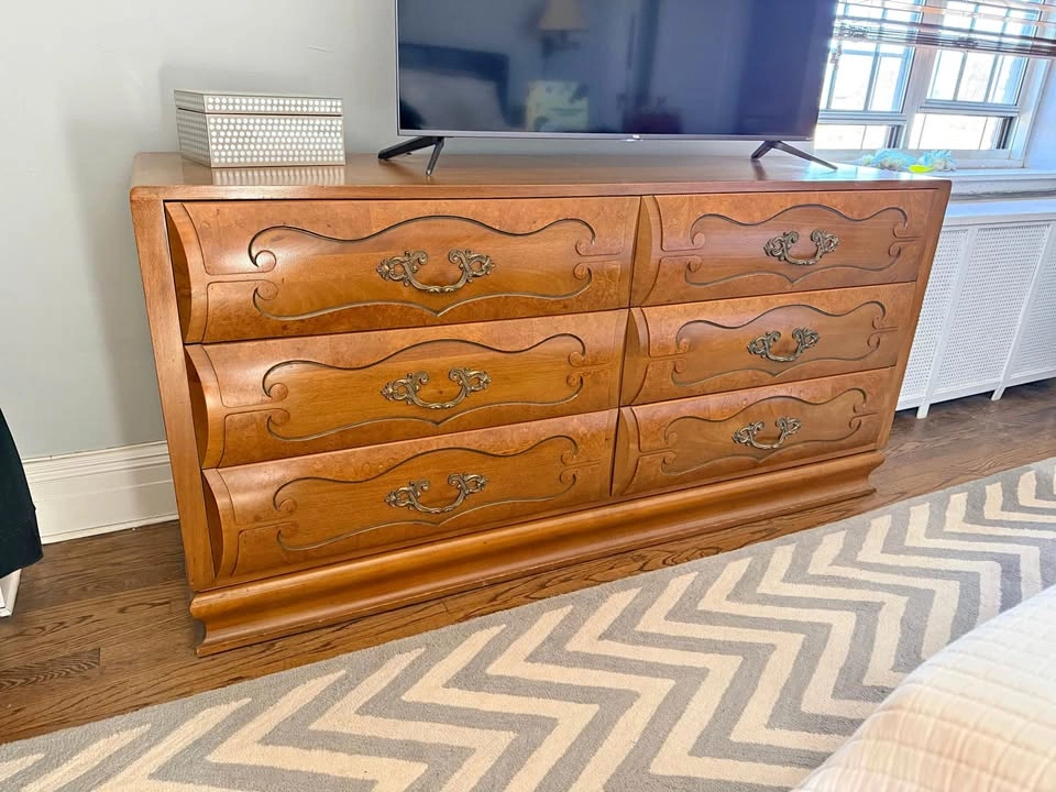 John Widdicomb Vintage French Provincial Dresser and Nightstands