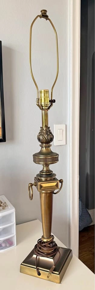 Vintage Stiffel Neoclassical Torch Table Lamp
