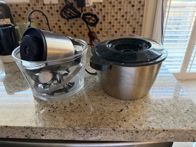 Electric Food Processor - Stainless Steel/Glass Bowls - photo 5