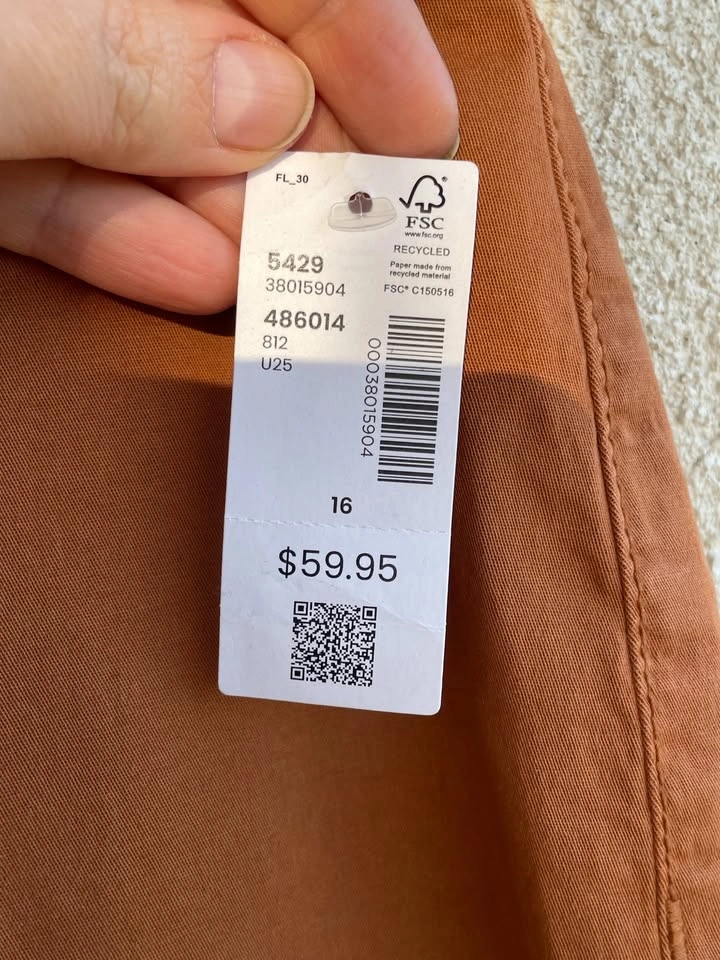 Size 16, New, PENN. Cotton Stretch Bermuda Shorts High Rise - photo 5