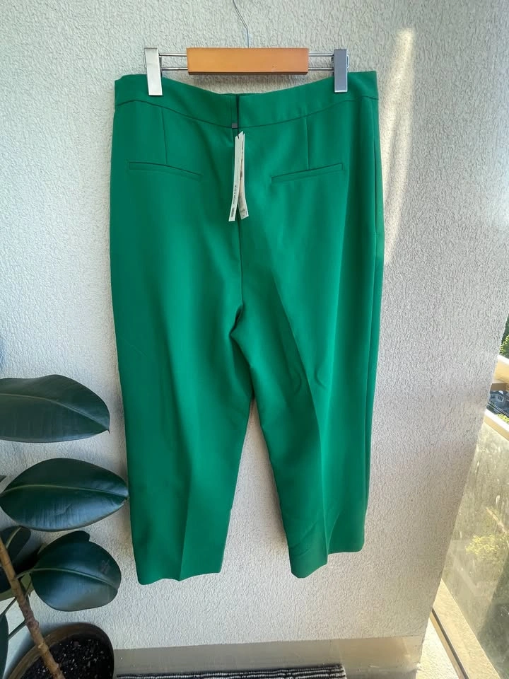 Size XL, New, Zara Cropped Tailored Pants Stretch - photo 2