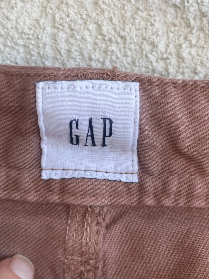Size 16, GAP High Rise Wide Leg Crop Cotton Pants - photo 5