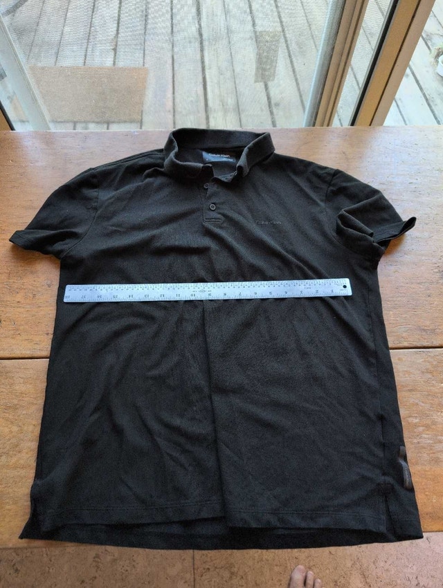 Calvin Klein Polo Shirt mens large black