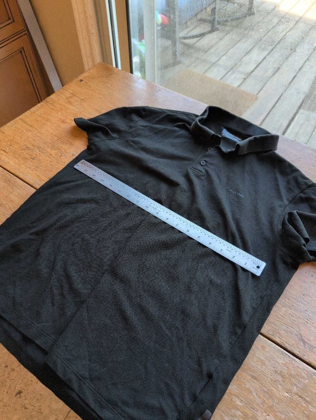 Calvin Klein Polo Shirt mens large black - photo 4