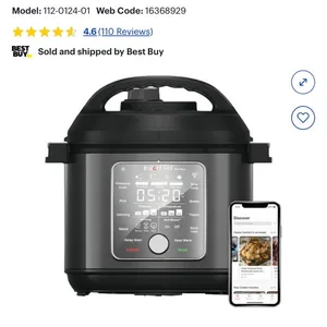 Smart Instant Pot Pro Plus WiFi 10-in-1 Pressure Cooker - 6QT