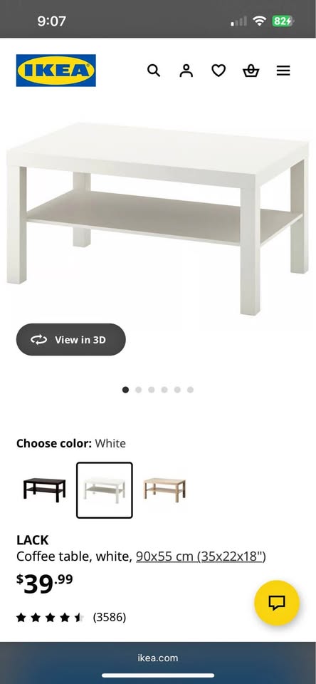 Ikea lack coffee table 35 inch