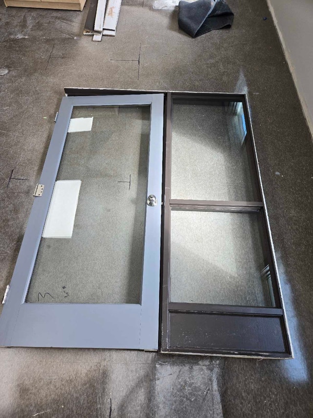 Commercial interior door with frame