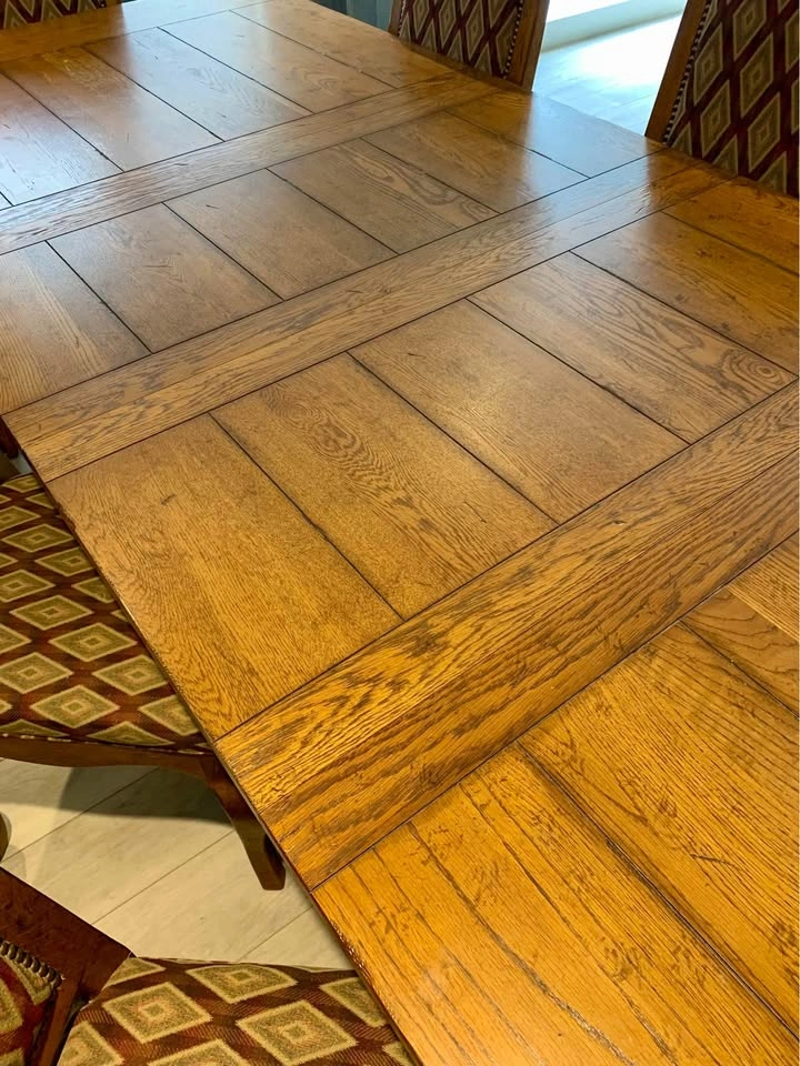 Drexel Heritage Solid Oak Dining Set – 9’8” Length & 8 Chairs - photo 2
