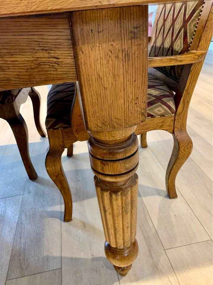 Drexel Heritage Solid Oak Dining Set – 9’8” Length & 8 Chairs - photo 5