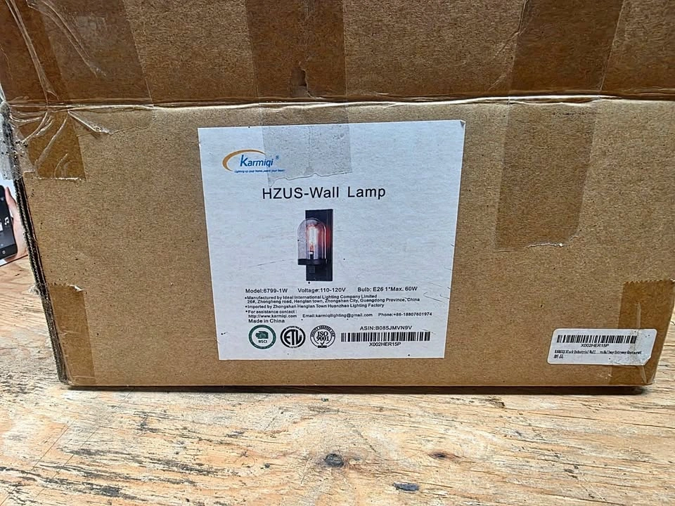 Kamiqi Industrial Wall Sconce Light - New Open Box