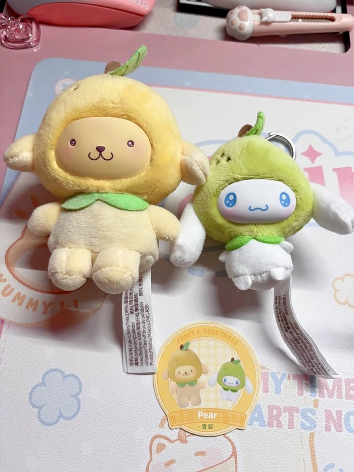 Sanrio Fruits & Vegetable Series Pompompurin Cinnamoroll Plush
