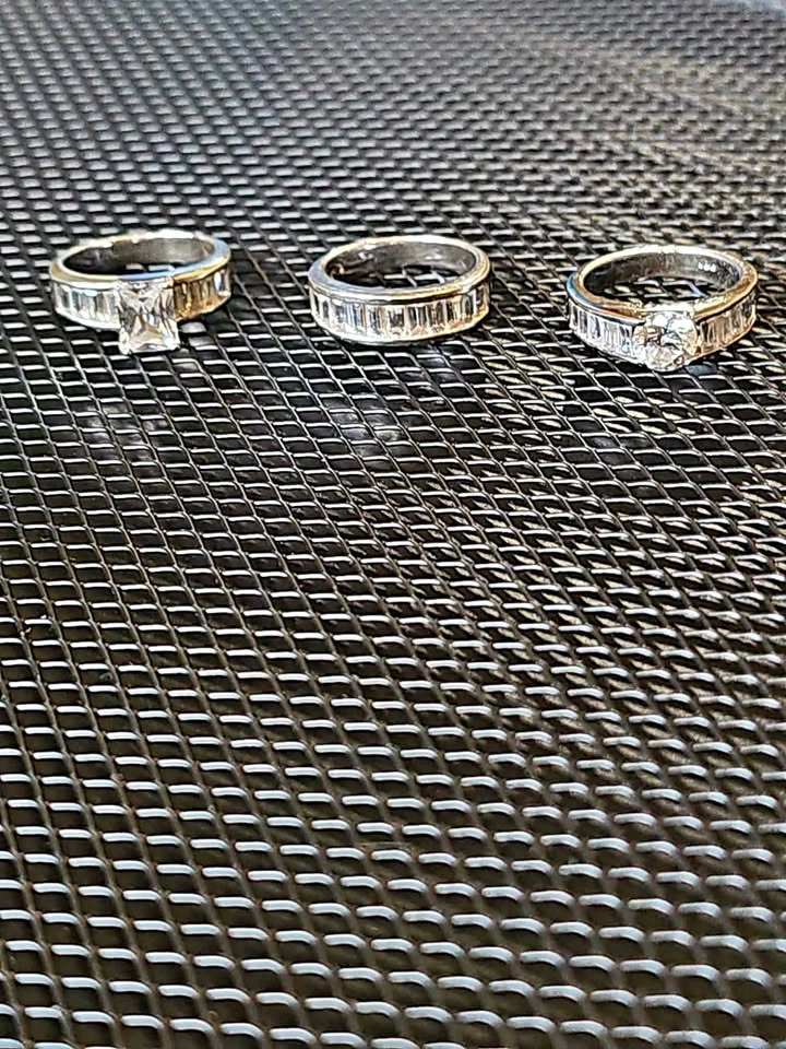 💍 Solid S925 Sterling Silver Ring Trio ✨