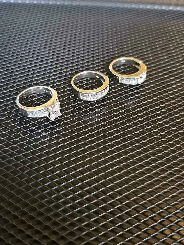 💍 Solid S925 Sterling Silver Ring Trio ✨ - photo 2