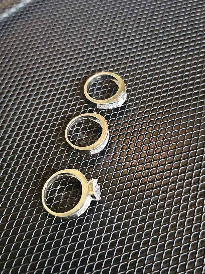 💍 Solid S925 Sterling Silver Ring Trio ✨ - photo 3