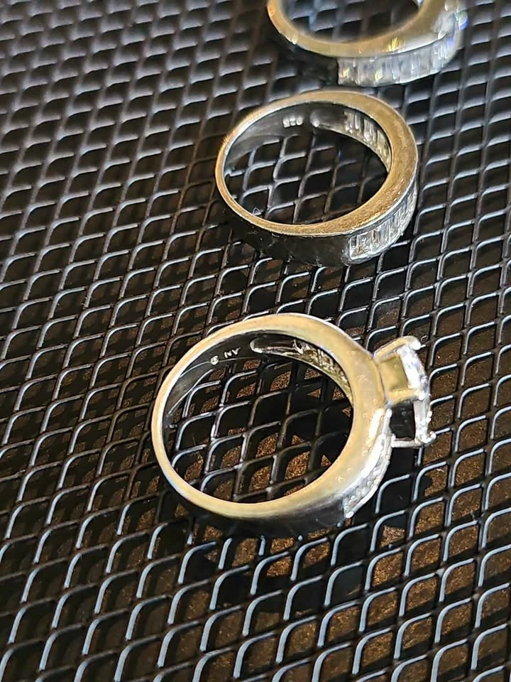 💍 Solid S925 Sterling Silver Ring Trio ✨ - photo 4